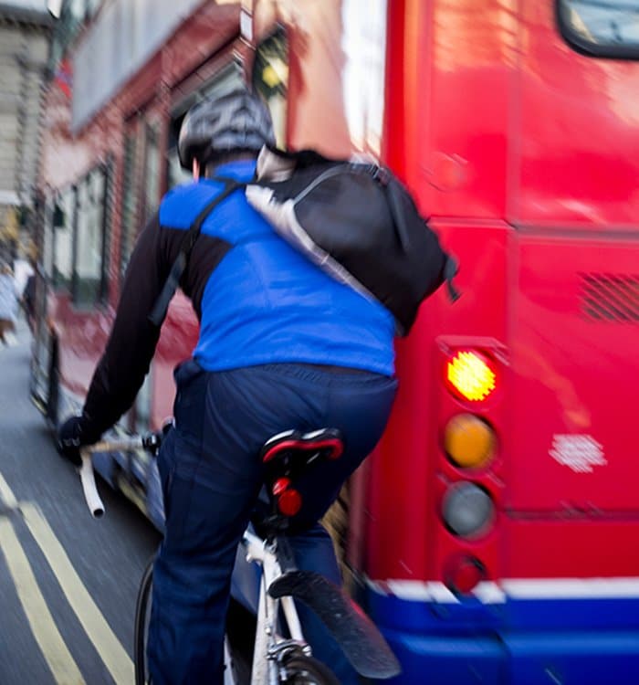 bike riding on NYC street