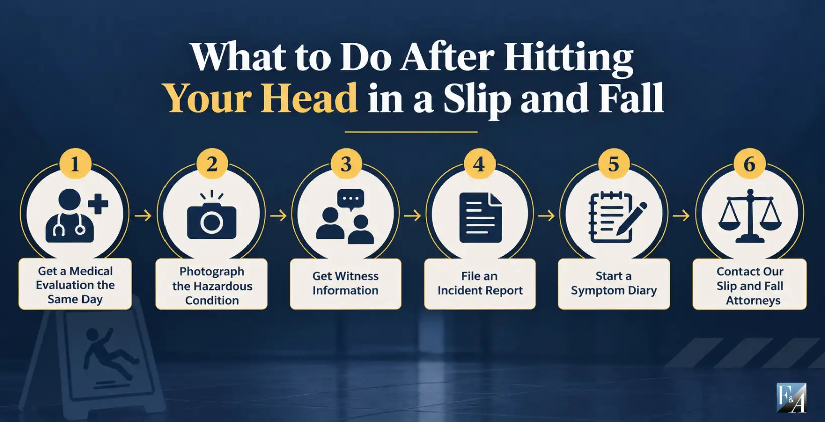 what to do after hitting your head in a slip and fall