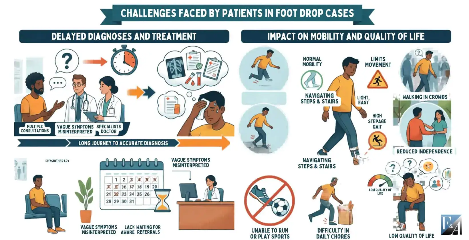 Challenges Faced by Patients in Foot Drop Cases