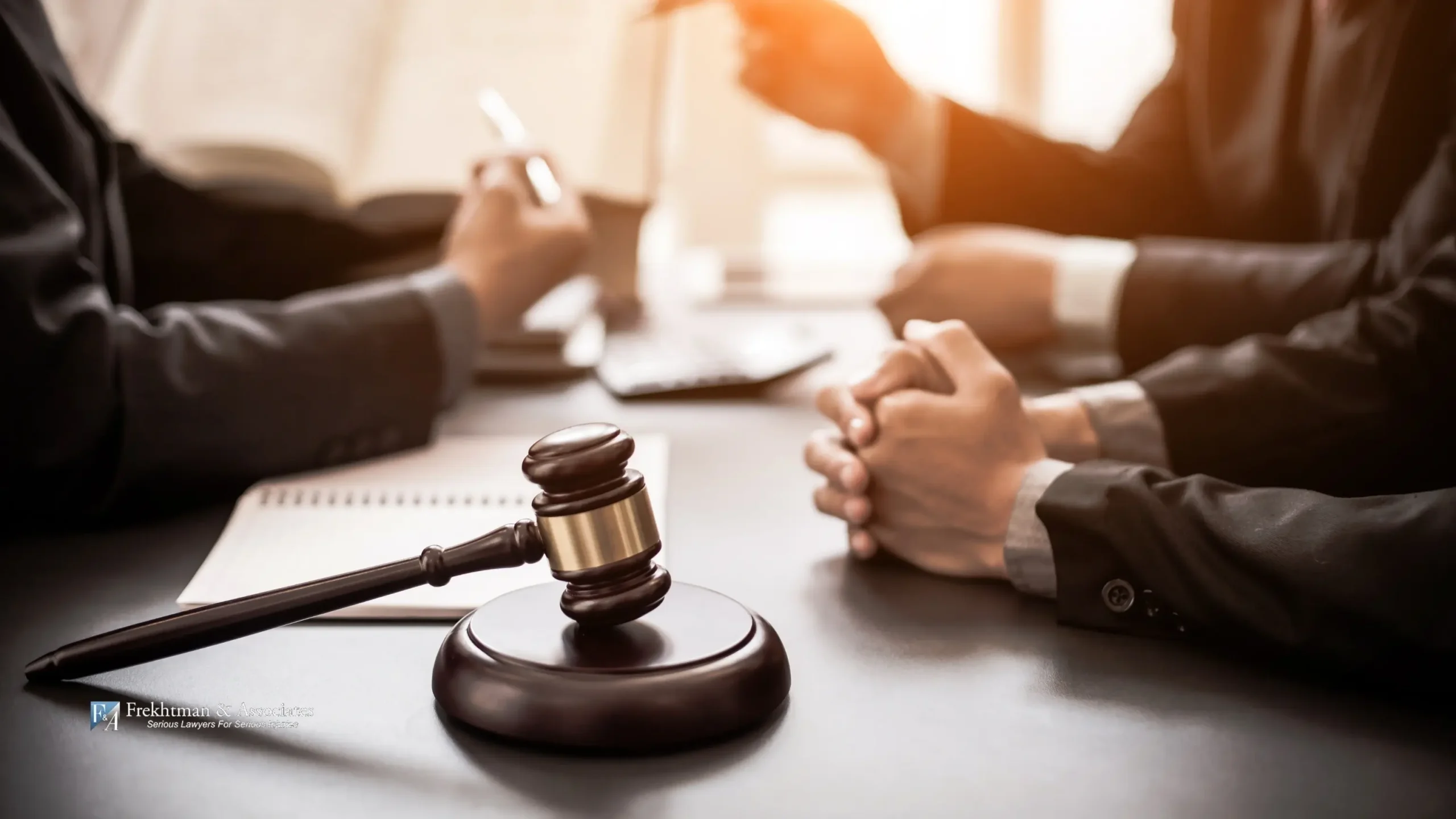 lawyers giving legal advice to accident victim