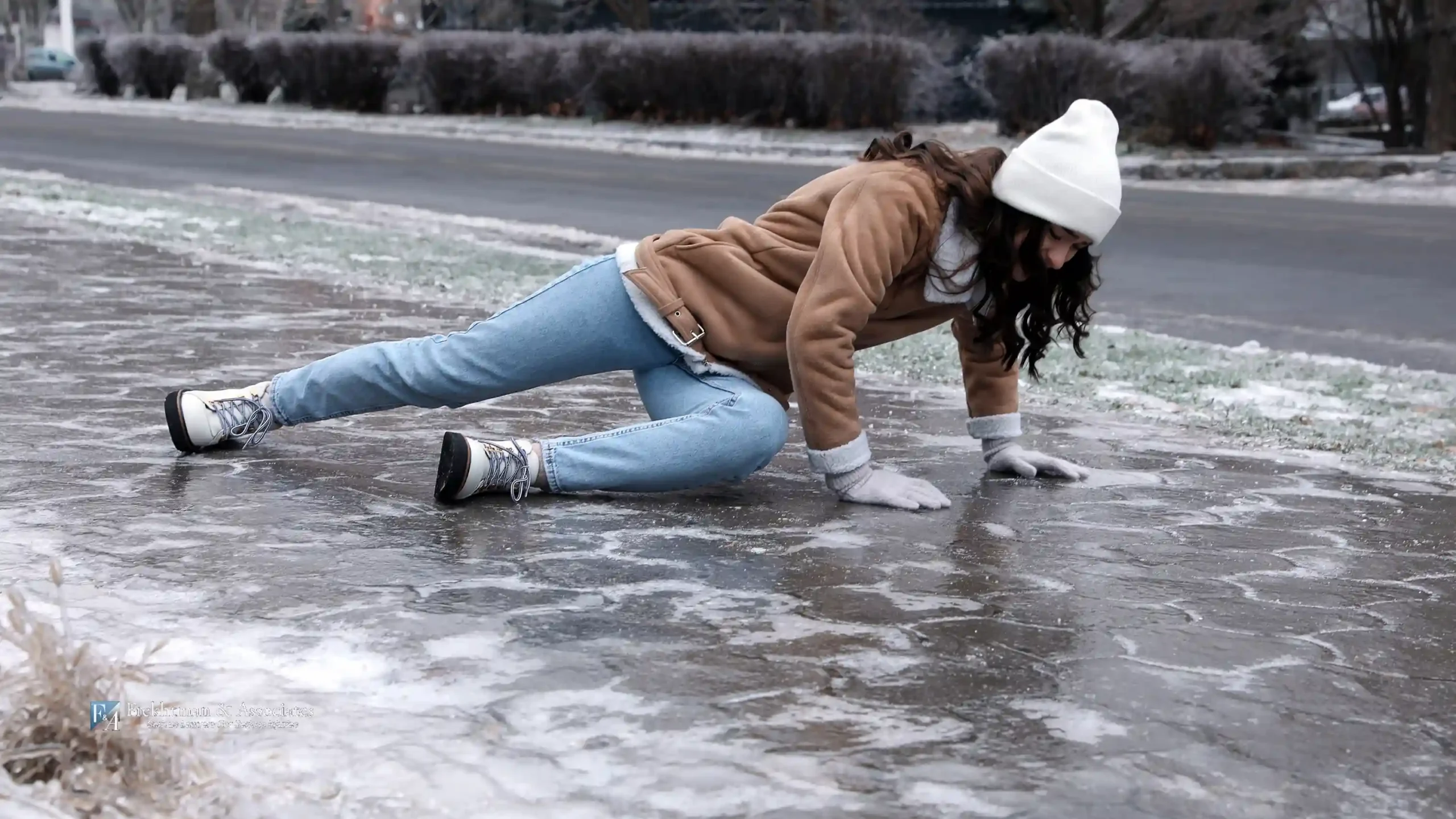 Slip and fall in the snow