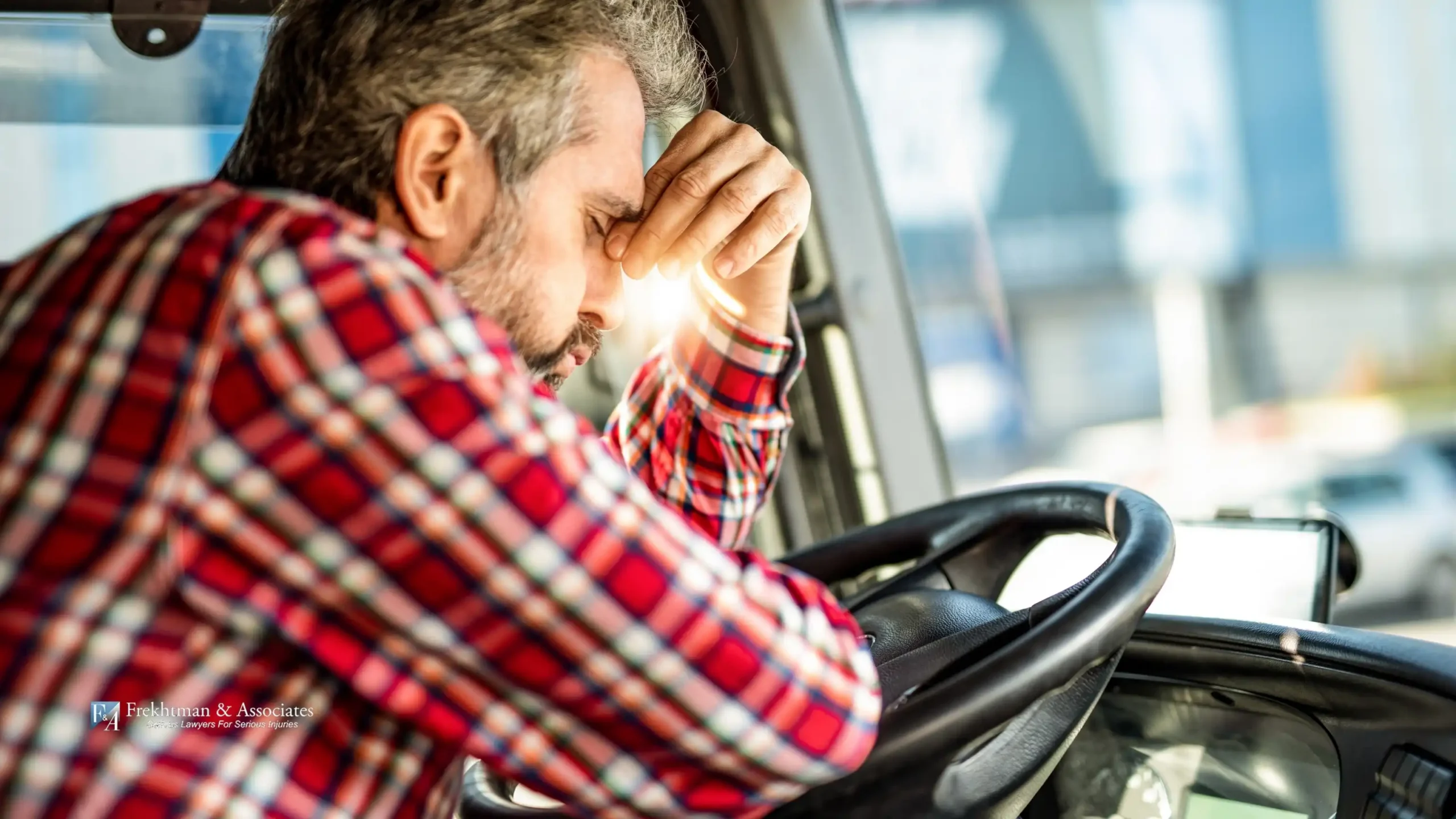 Tired truck operator