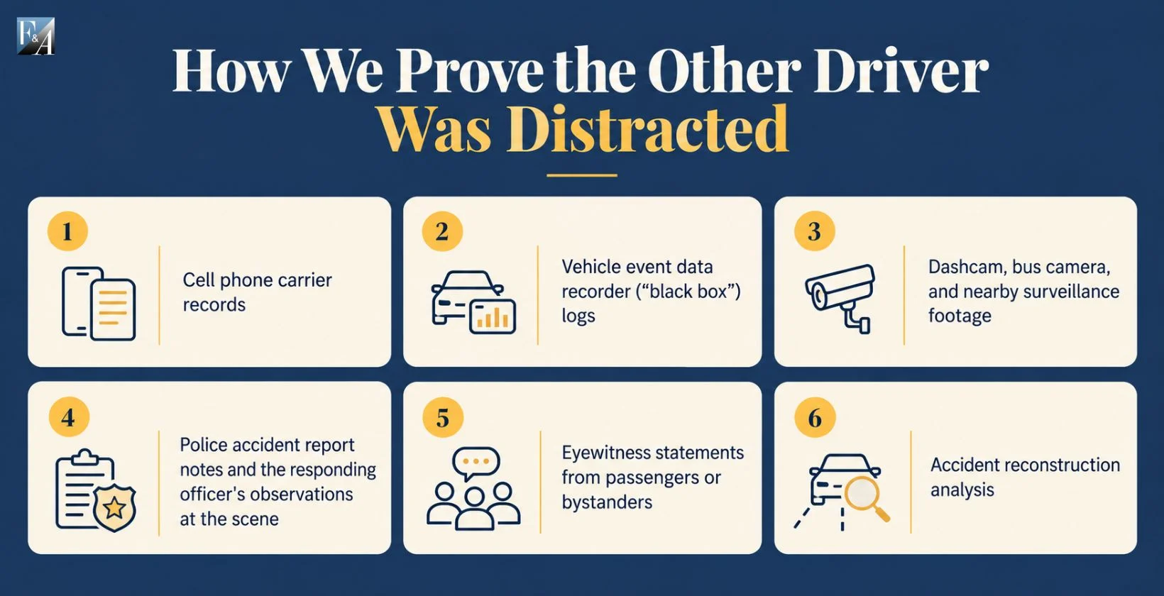 How We Prove the Other Driver Was Distracted